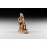 Greek Erotic Statuette with Erect Phallus