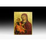 Medieval Veneto-Cretan Mother of God Icon