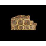 Egyptian Cartonnage with Djed Pillars