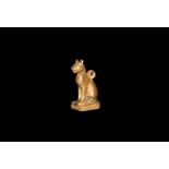 Egyptian Gold Cat amulet