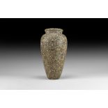 Egyptian Granite Piriform Vase