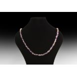 Roman Amethyst Bead Necklace