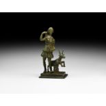 Roman Diana Statuette with Stag