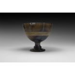 Christian Agate Chalice with Gold Decoration