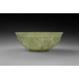 Mughal Carved Jade Bowl