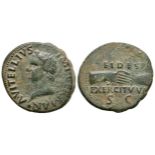 Ancient Roman Imperial Coins - Vittalius - Clasped Hands As