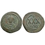 Ancient Byzantine Coins - Tiberius II Constantine - Threequarter Follis