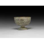 Post Medieval Pewter Bowl with Swags