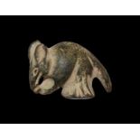 Roman Mouse with Nut Statuette