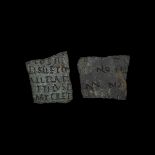 Roman Military Moesia Superior Diploma Fragment