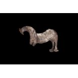 Parthian Silver Horse Plaque