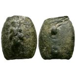 Ancient Roman Republican Coins - Aes Grave - Etruria - Hercules Club Sextans