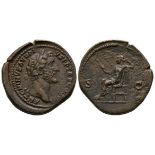 Ancient Roman Imperial Coins - Antoninus Pius - Roma Sestertius