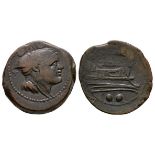 Ancient Roman Republican Coins - Anonymous Issues - Galley Sextans