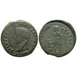 Ancient Roman Provincial Coins - Augustus and Livia (under Tiberius) - Spain - Livia As