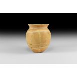 Western Asiatic Lipped Alabaster Jar