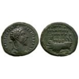 Ancient Roman Imperial Coins - Marcus Aurelius - Galley As