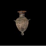 Phoenician Marbled Glass Amphoriskos