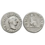 Ancient Roman Imperial Coins - Vitellius - Vesta Denarius