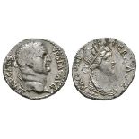 Ancient Roman Imperial Coins - Vespasian - Double Portrait Denarius