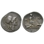 Ancient Roman Republican Coins - Anonymous Issues - Roma Denarius