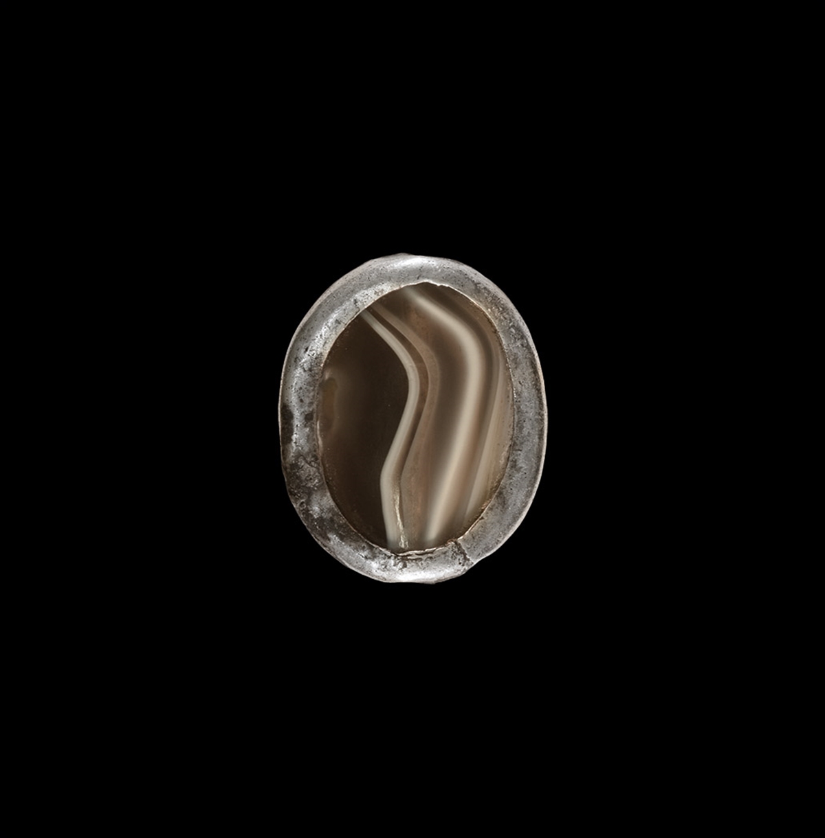 Western Asiatic Babylonian Banded Agate Bead