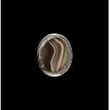 Western Asiatic Babylonian Banded Agate Bead