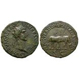 Ancient Roman Imperial Coins - Nerva - Mules Sestertius