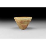 Western Asiatic Alabaster Conical Cup