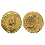 Roman Imperial Coins - Honoria - Gold Barbaric Imitation Cross-in-Wreath Tremissis