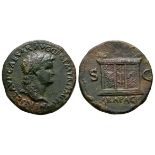 Ancient Roman Imperial Coins - Nero - Ara Pacis As