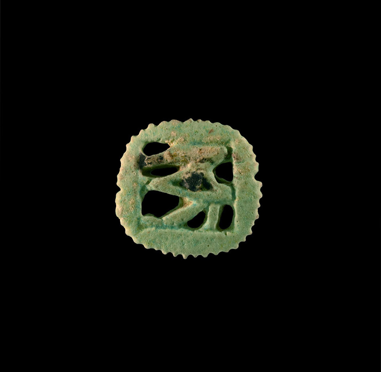 Egyptian Openwork Wedjat Eye Amulet