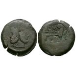 Ancient Roman Republican Coins - Struck Issues - B. Sempronia Janus As