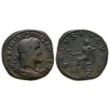 Ancient Roman Imperial Coins - Maximinus - Salus Sestertius