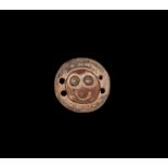 Roman Face Bead