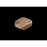 Western Asiatic Large Banded Agate Bead