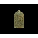 Egyptian Figural Stele Amulet