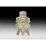 Islamic Safavid Rock Crystal Molar Flask