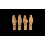 Egyptian Terracotta Shabti Group