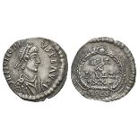 Ancient Roman Imperial Coins - Honorius - Imitative Wreath Siliqua