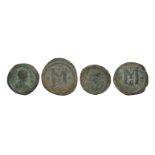 Ancient Byzantine Coins - Justin and Justinian I - Large M Folles [4]