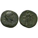 Ancient Roman Imperial Coins - Antoninus Pius - Salus-Fortuna Sestertius