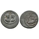 Ancient Roman Provincial Coins - Antinous - Alexandria - Lead Double Portrait Tessera