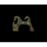 Roman Triple Horse Brooch