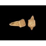 Islamic Gold Ring with Inscription