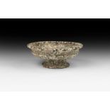 Western Asiatic Bactrian Carved Pedestal Dish