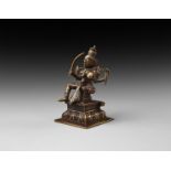 Indian Seated Goddess Statuette