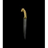 Indian Gilt Ceremonial Dagger