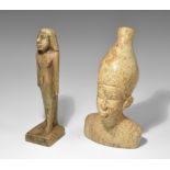 Egyptian Style Figure and Bust Group