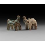 Islamic Glazed Animal Pair